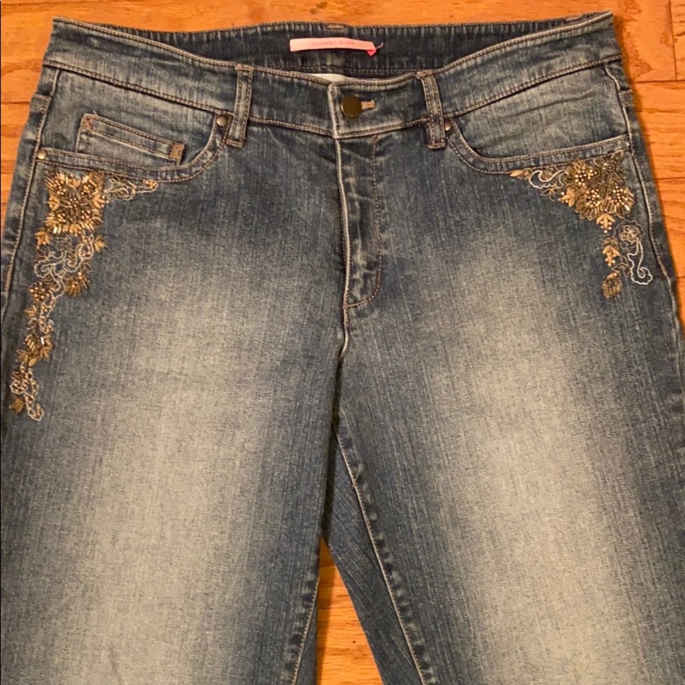 PRE-OWNED WOMEN’S GIANNI BINI FLARE LEG JEANS - Picture 2 of 12